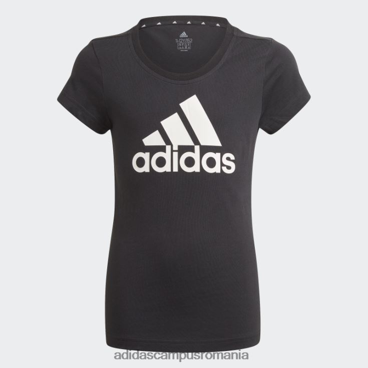 adidas campus romania essentials tee negru fashion copii alb negru J266N23477