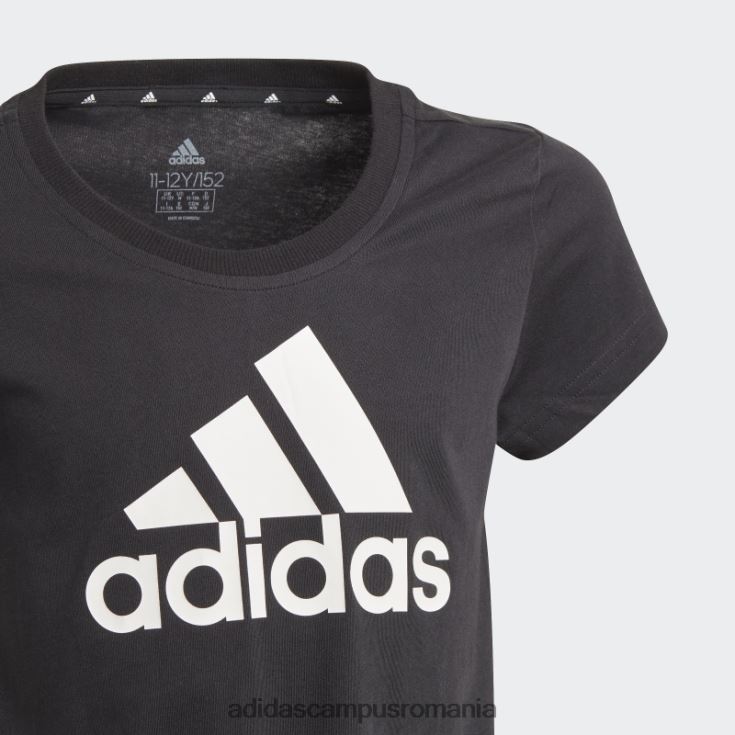 adidas campus romania essentials tee negru fashion copii alb negru J266N23477