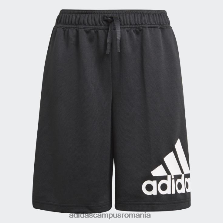 adidas campus romania pantaloni scurți negru cu 2 mișcări copii alb negru J266N23418