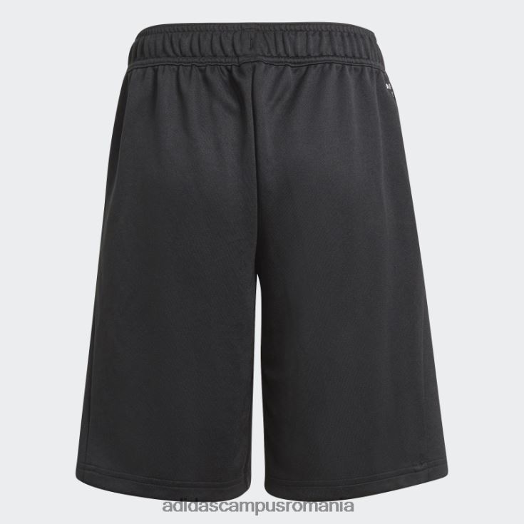 adidas campus romania pantaloni scurți negru cu 2 mișcări copii alb negru J266N23418