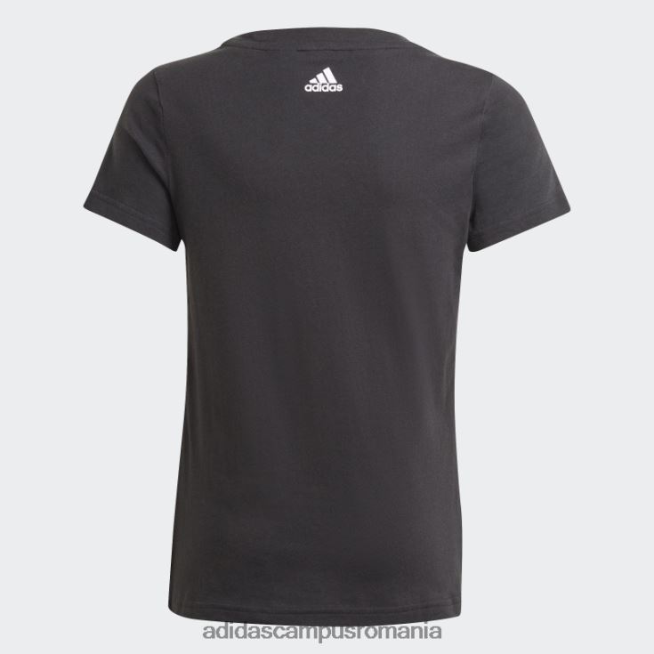 adidas campus romania tricou alb essentials copii alb negru J266N23482