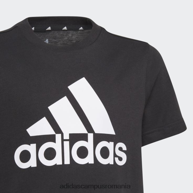 adidas campus romania tricou negru essentials copii alb negru J266N23802