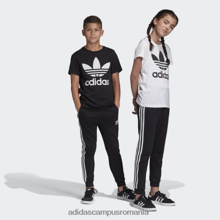 adidas campus romania Pantaloni 3 dungi negri adidas copii alb negru J266N23360