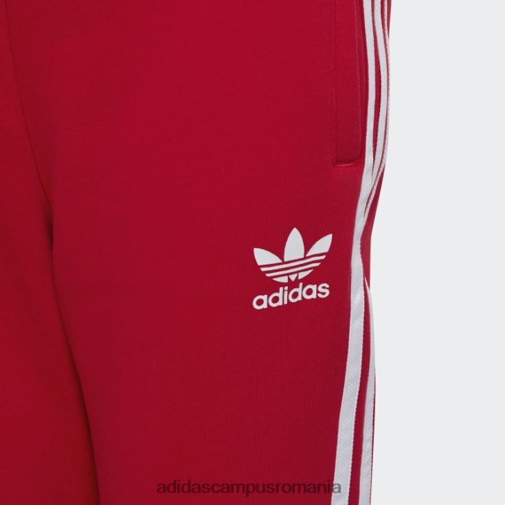 adidas campus romania Pantaloni 3 dungi stacojiu copii stacojiu J266N211672