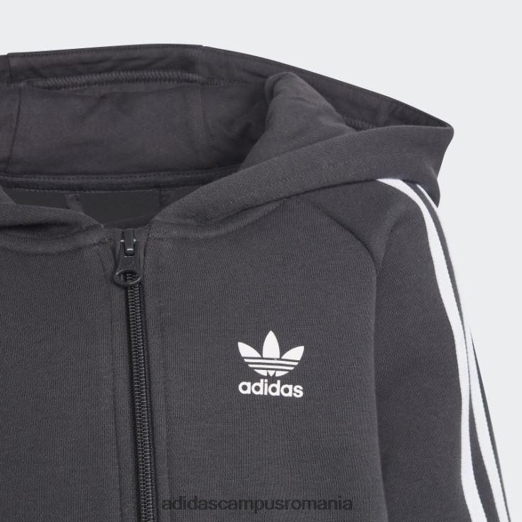 adidas campus romania Set de hanorace carbon hot rekive cu fermoar complet copii carbon J266N218422