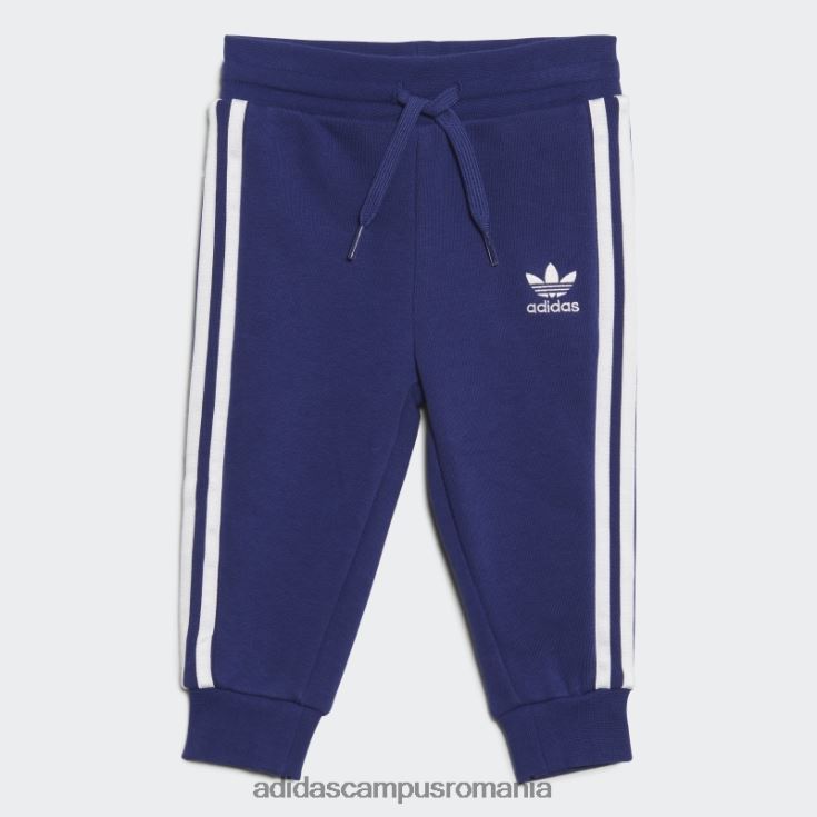 adidas campus romania Set de hanorace cu fermoar complet cu imprimeu alb copii alb/roz adevărat/lime/indigo J266N219288