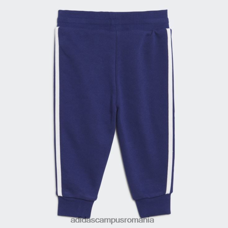adidas campus romania Set de hanorace cu fermoar complet cu imprimeu alb copii alb/roz adevărat/lime/indigo J266N219288