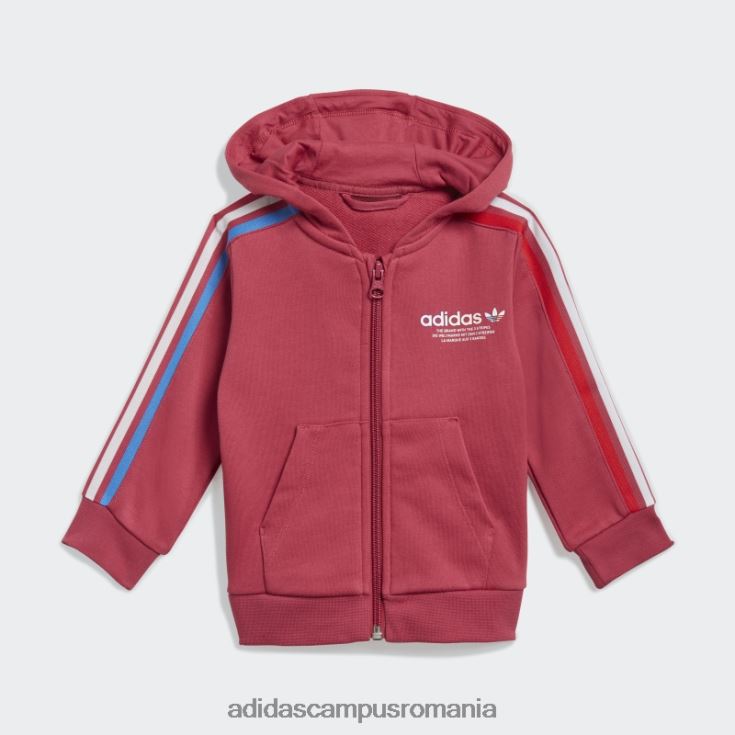 adidas campus romania Set hanorac adicolor cu fermoar complet roz adidas copii roz J266N219080