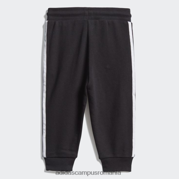 adidas campus romania Set hanorac negru pentru echipaj adidas copii alb negru J266N23381
