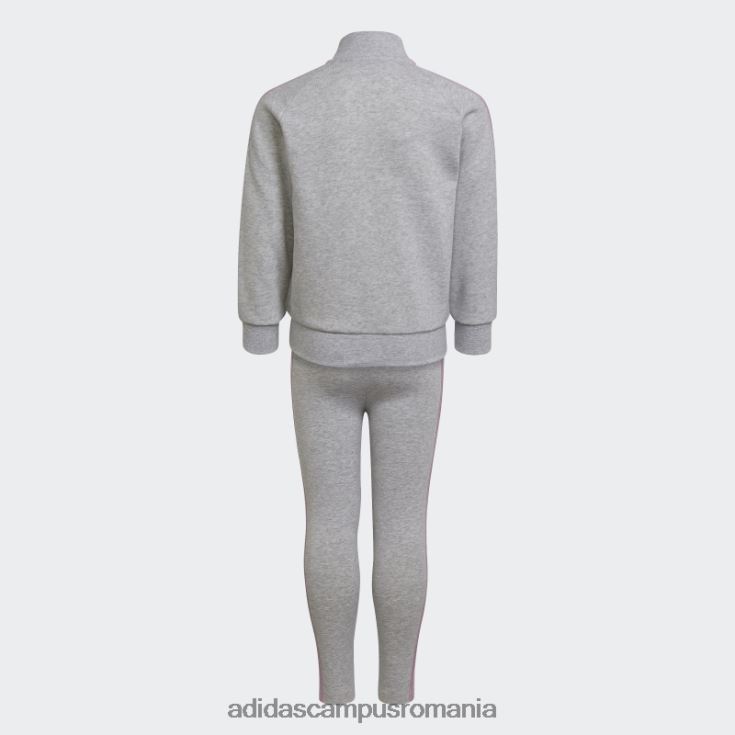 adidas campus romania Trening gri-deschis, negru, cu 3 dungi copii gri-deschis erica/alb J266N23490