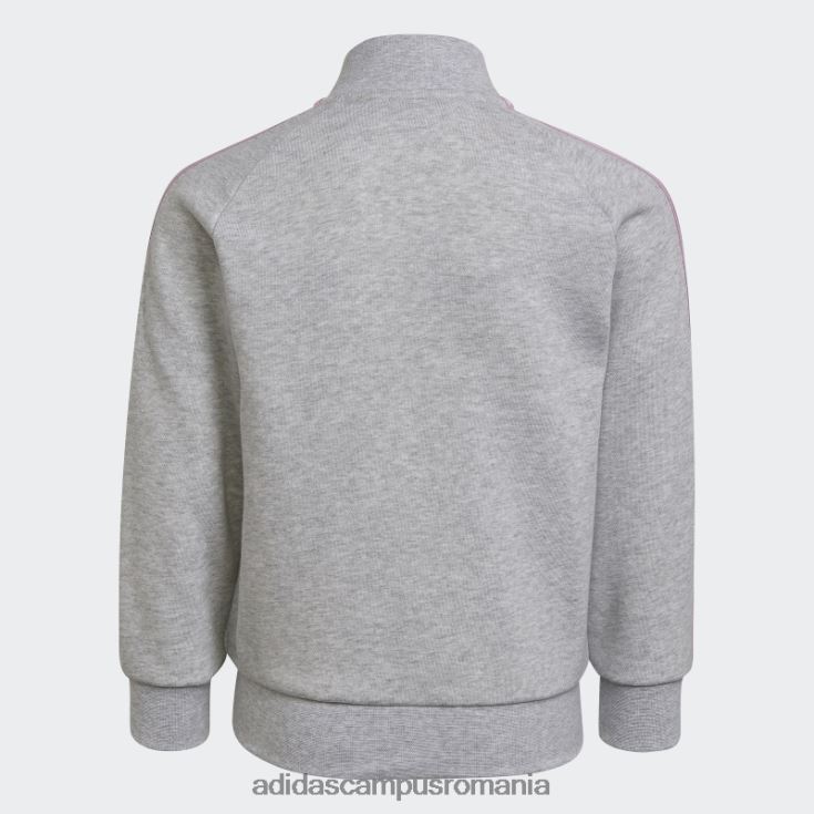 adidas campus romania Trening gri-deschis, negru, cu 3 dungi copii gri-deschis erica/alb J266N23490