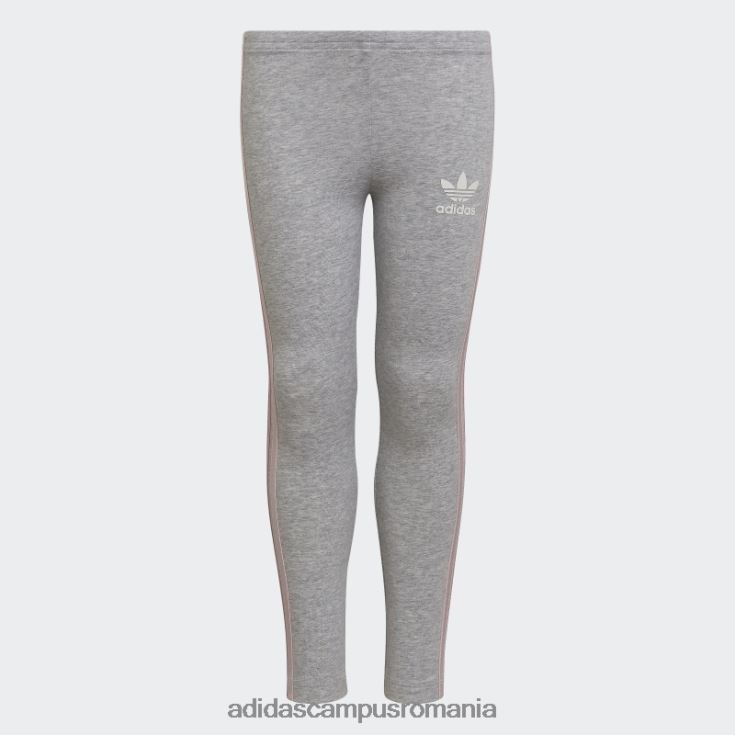 adidas campus romania Trening gri-deschis, negru, cu 3 dungi copii gri-deschis erica/alb J266N23490