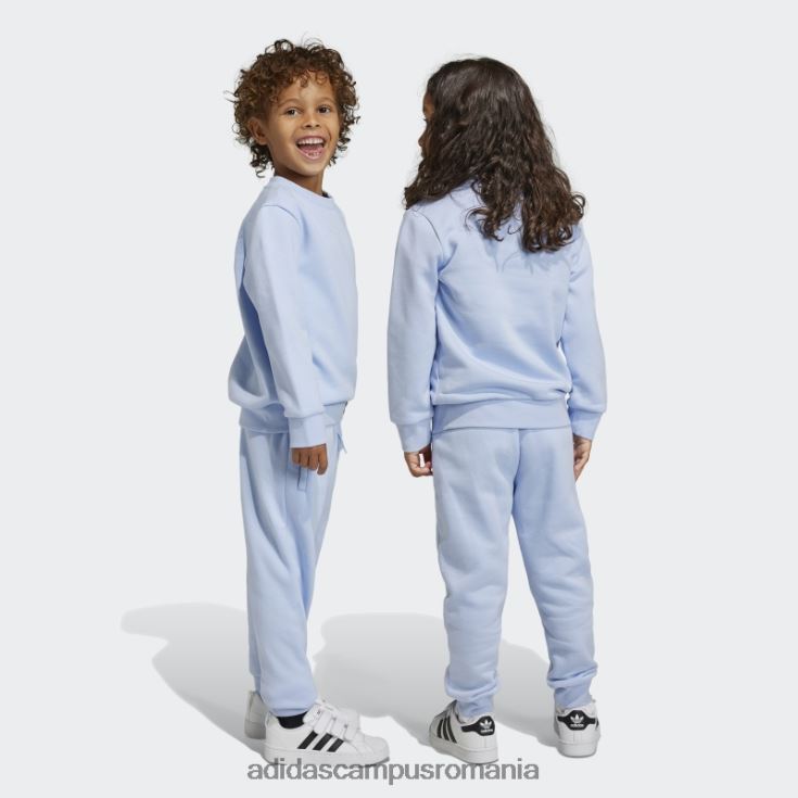 adidas campus romania adicolor crew set albastru zori copii zori albastre J266N211888