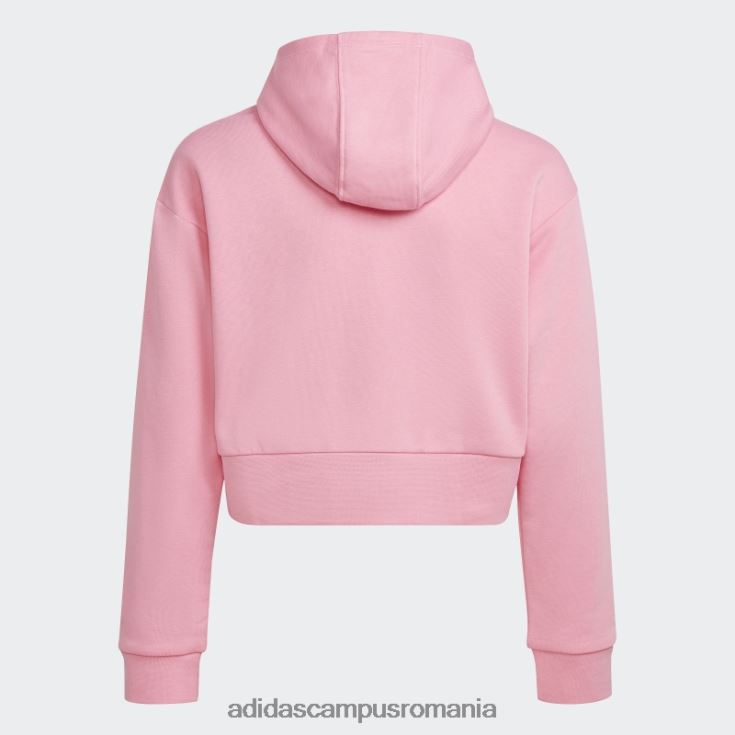 adidas campus romania adicolor cropped roz cu glugă adidas copii roz J266N211643