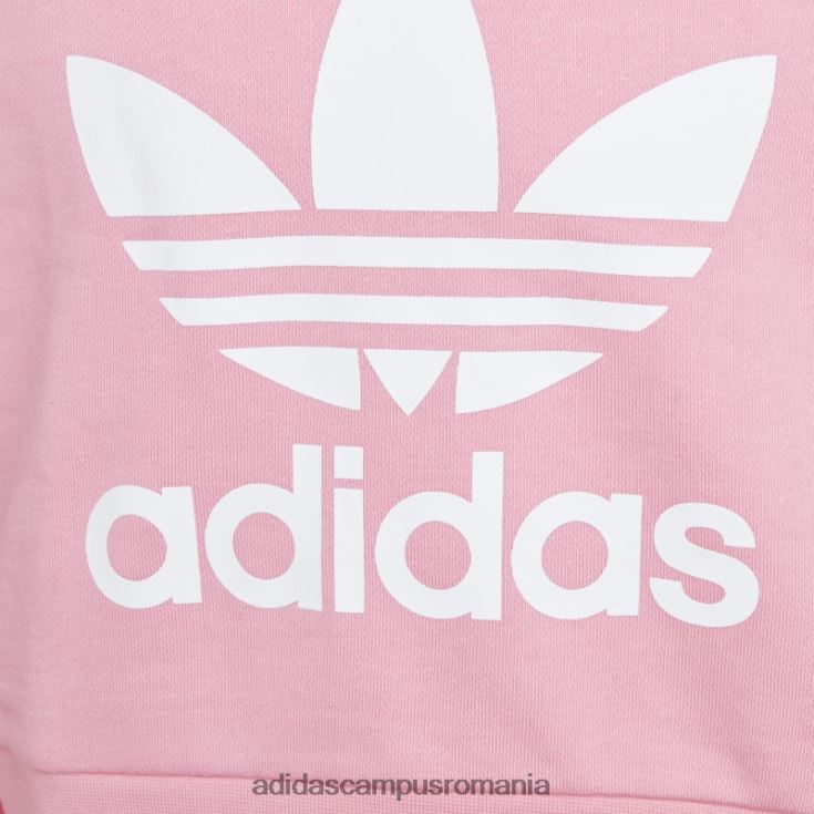 adidas campus romania adicolor cropped roz cu glugă adidas copii roz J266N211643