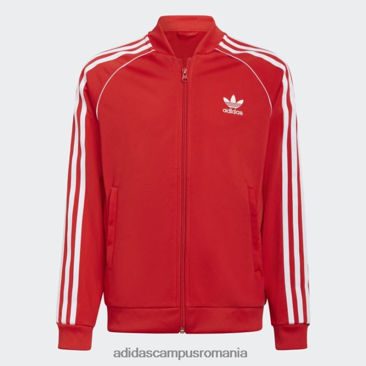 adidas campus romania adicolor sst track top roșu adidas copii rosu alb J266N218906