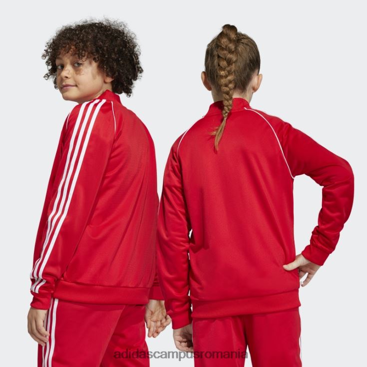 adidas campus romania adicolor sst track top scarlet copii stacojiu J266N218416