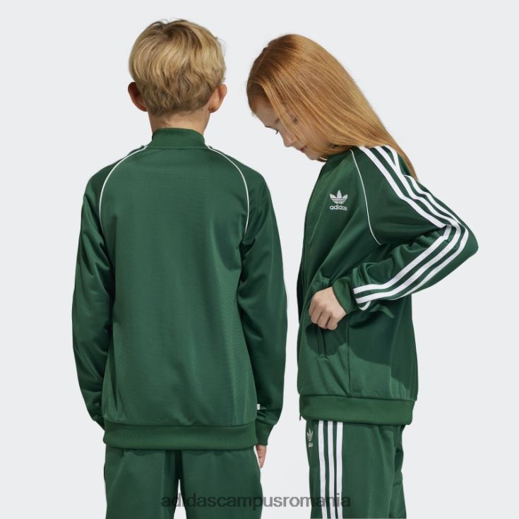 adidas campus romania adicolor sst track top verde inchis copii verde inchis J266N219039