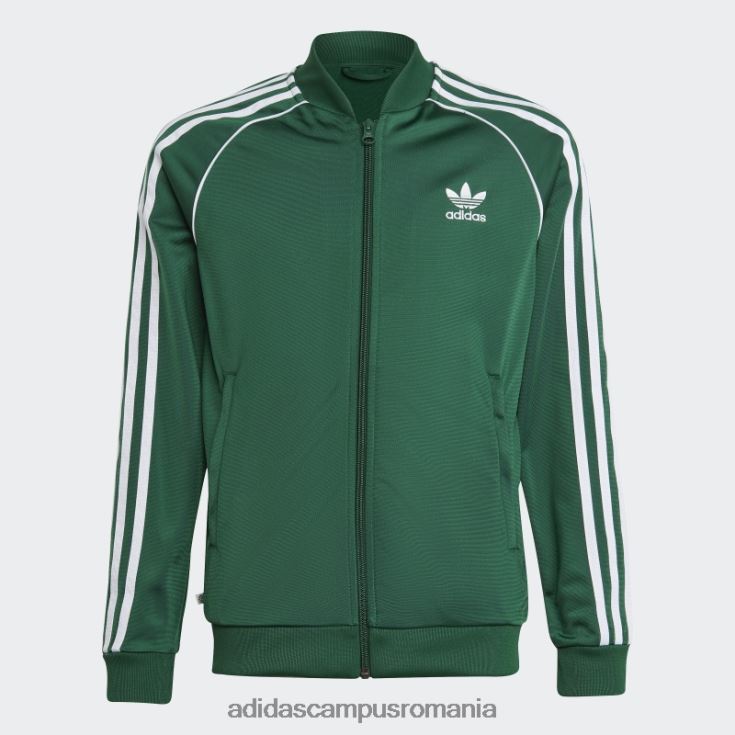 adidas campus romania adicolor sst track top verde inchis copii verde inchis J266N219039