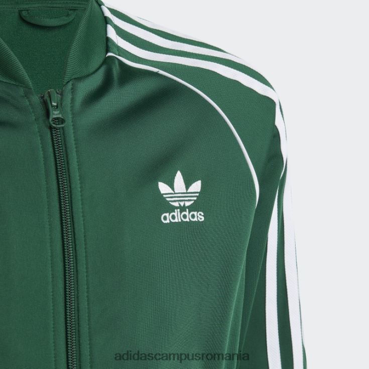 adidas campus romania adicolor sst track top verde inchis copii verde inchis J266N219039