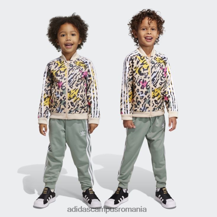 adidas campus romania animal print sst set multicolor fierbinte copii nisip/multicolor J266N218429