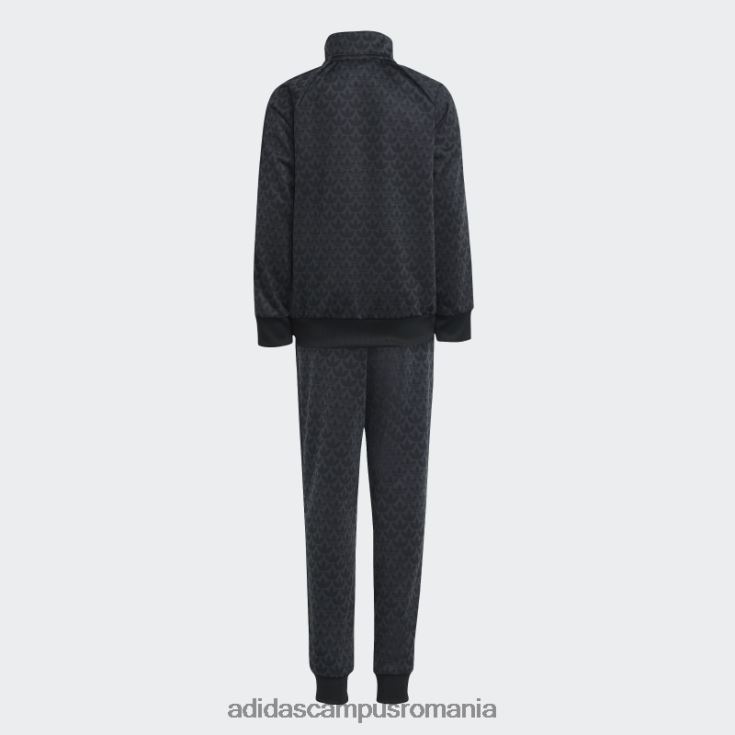 adidas campus romania costum de sport cu imprimeu monogram carbon copii carbon/negru J266N211876