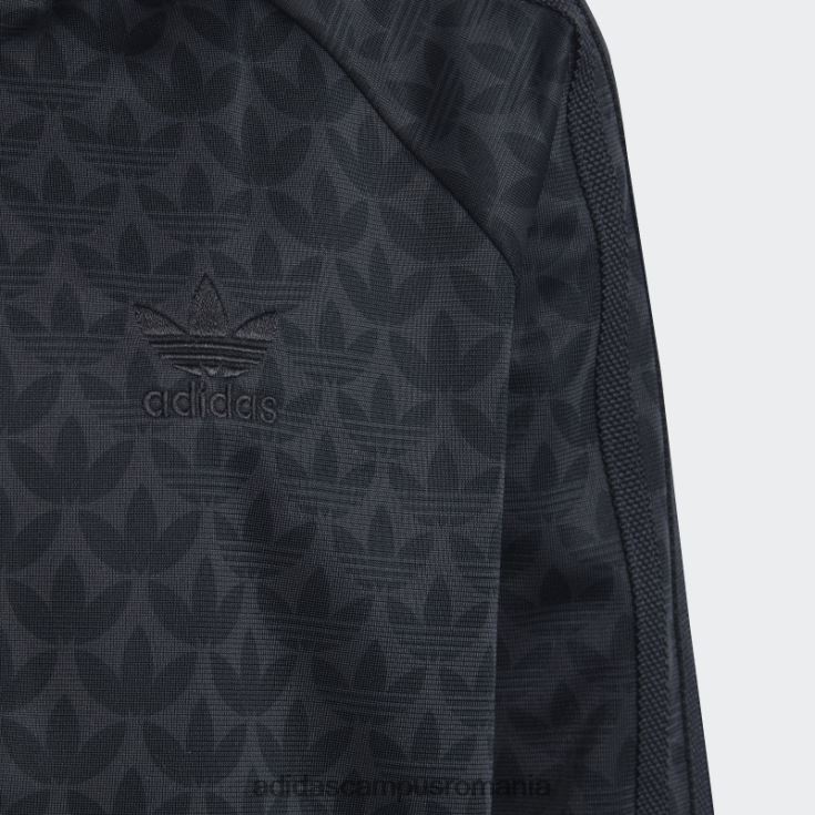 adidas campus romania costum de sport cu imprimeu monogram carbon copii carbon/negru J266N211876