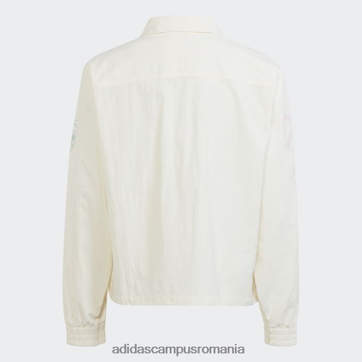 adidas campus romania geacă țesătă cu imprimeu grafic alb copii alb J266N211599