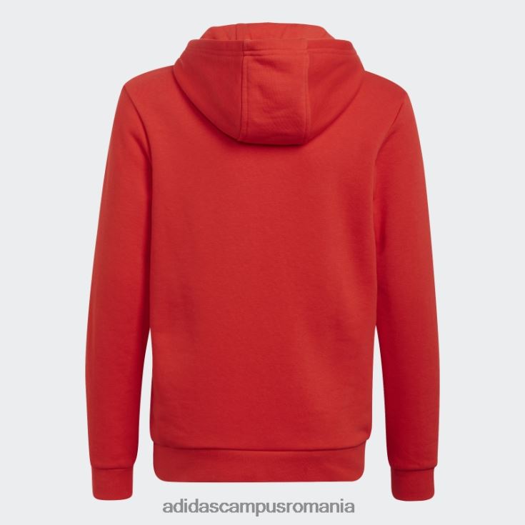 adidas campus romania hanoraș alb trefoil fashion copii rosu alb J266N218853