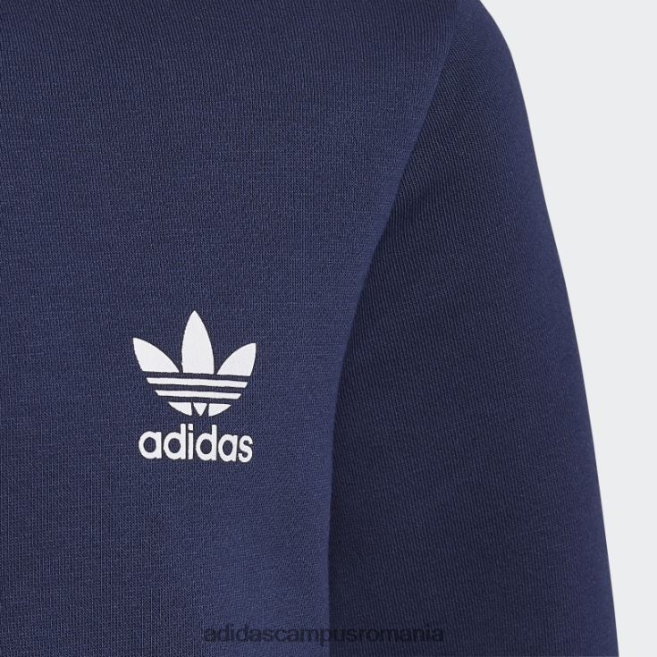 adidas campus romania hanorac adicolor cu jumătate de fermoar noapte indigo adidas copii indigo de noapte J266N218468