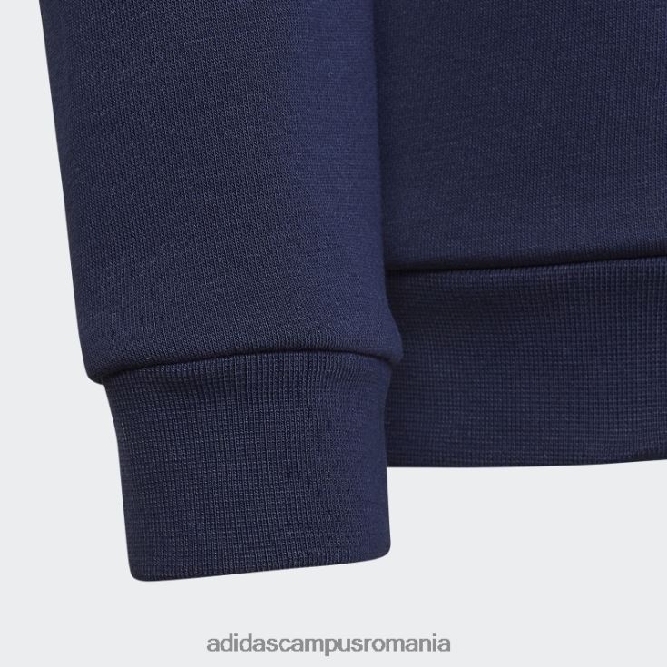 adidas campus romania hanorac adicolor cu jumătate de fermoar noapte indigo adidas copii indigo de noapte J266N218468