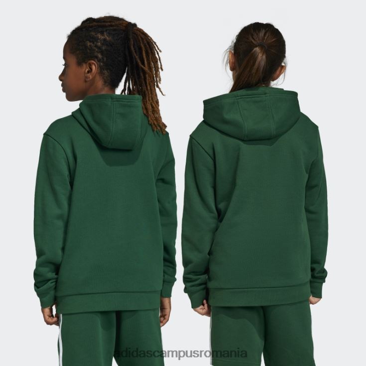 adidas campus romania hanorac cu trefoil verde închis copii verde inchis J266N211627