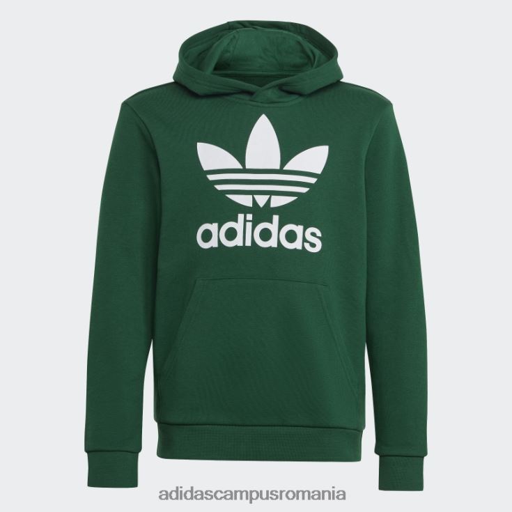 adidas campus romania hanorac cu trefoil verde închis copii verde inchis J266N211627