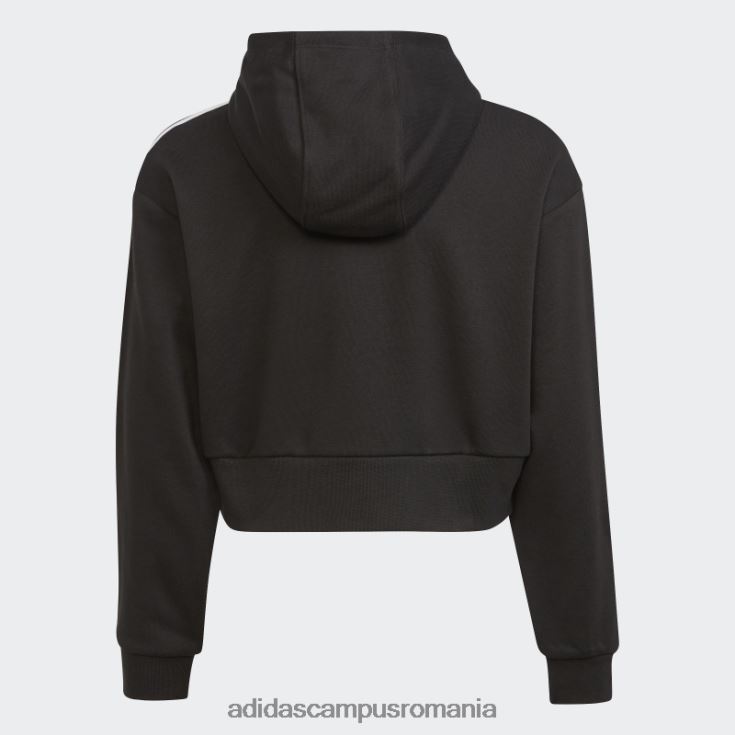 adidas campus romania hanorac negru adicolor cropped copii alb negru J266N218473