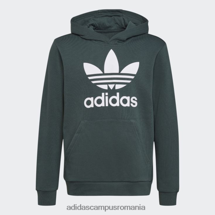 adidas campus romania hanorac trefoil verde mineral copii verde mineral J266N211974