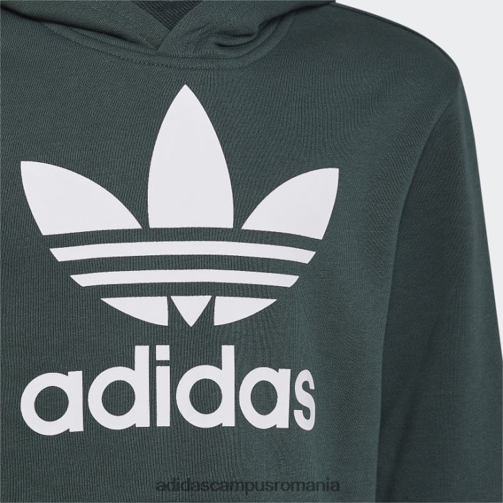 adidas campus romania hanorac trefoil verde mineral copii verde mineral J266N211974