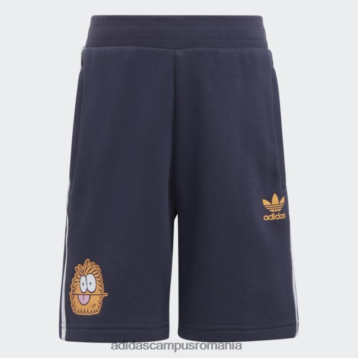 adidas campus romania hazy orange x kevin lyons pantaloni scurți și set de tricou la modă copii portocaliu neclar/multicolor J266N212003