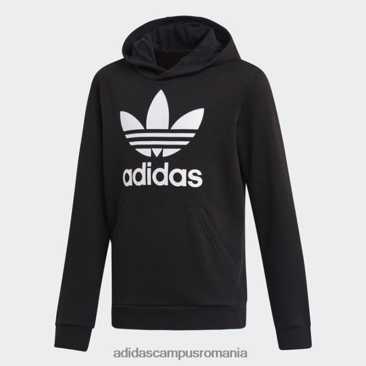 adidas campus romania hot trefoil hanorac alb copii alb negru J266N218392