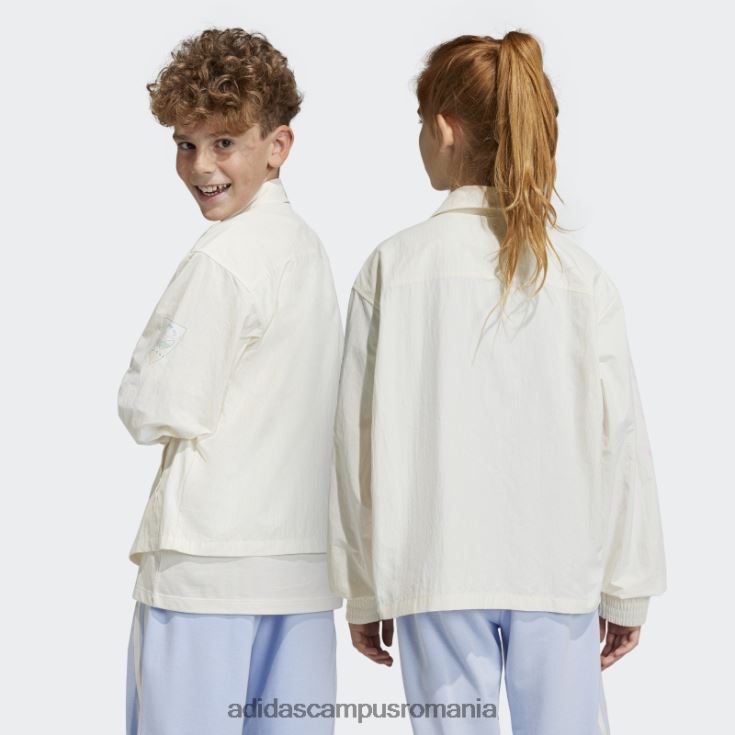 adidas campus romania jachetă cu imprimeu grafic țesut la cald albă copii alb J266N218661