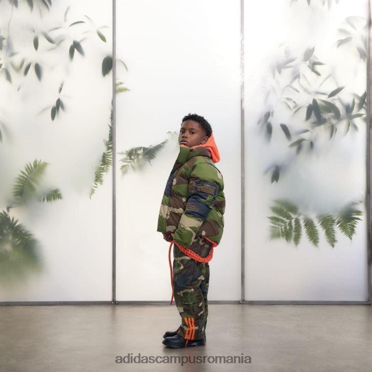adidas campus romania jachetă pufă din nailon ușor aop camo copii aop camo/orange J266N23400