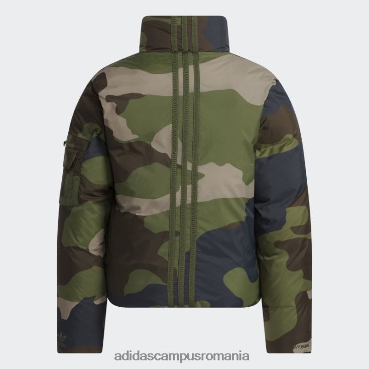 adidas campus romania jachetă pufă din nailon ușor aop camo copii aop camo/orange J266N23400