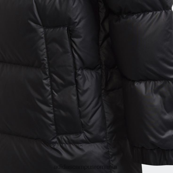 adidas campus romania jacheta adicolor puf alungita neagra copii alb negru J266N211923