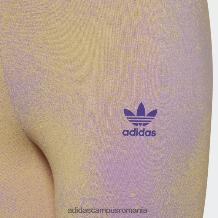 adidas campus romania jambiere cu imprimeu grafic liliac copii liliac/galben J266N219238