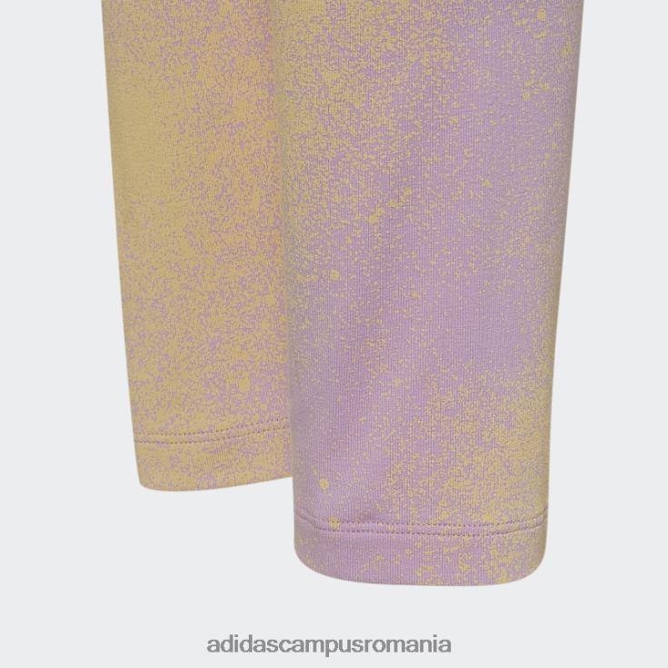 adidas campus romania jambiere cu imprimeu grafic liliac copii liliac/galben J266N219238