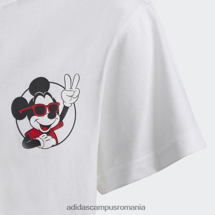 adidas campus romania modă tricouri alb Disney Mickey și prietenii copii alb J266N218845