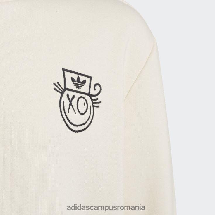 adidas campus romania non-dyed originals x andré saraiva crew hanorac copii nevopsit J266N211965