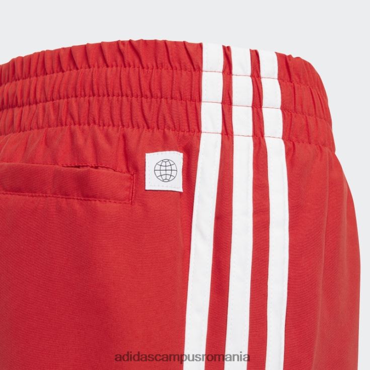 adidas campus romania originals adicolor pantaloni scurți de baie cu 3 dungi stacojiu copii stacojiu/alb J266N218458