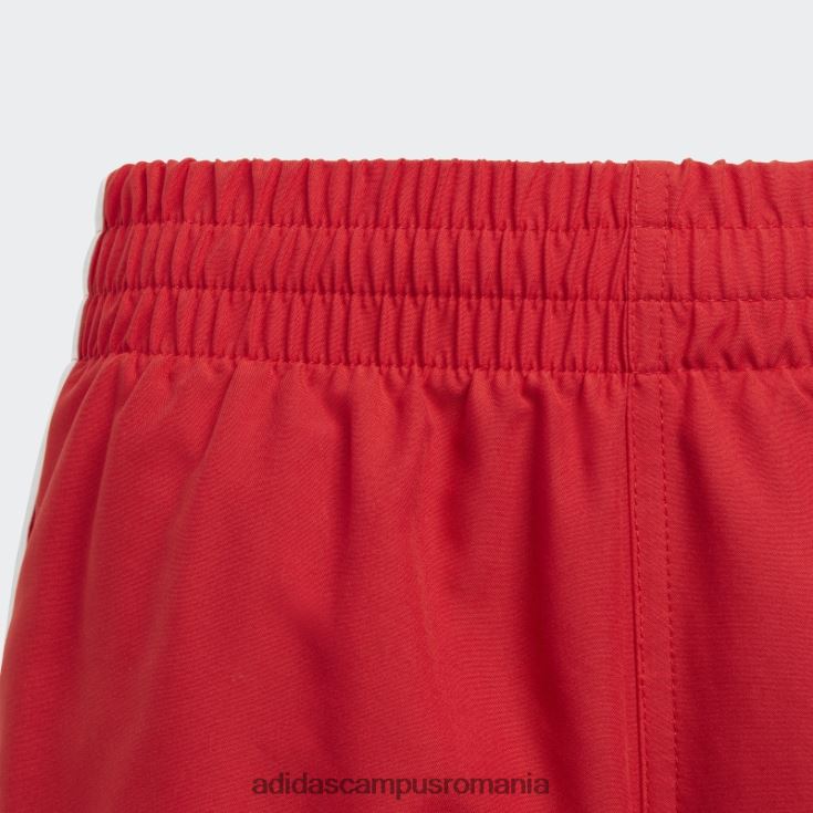 adidas campus romania originals adicolor pantaloni scurți de baie cu 3 dungi stacojiu copii stacojiu/alb J266N218458