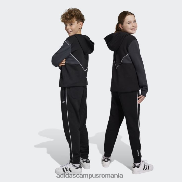 adidas campus romania pantaloni adicolor negri copii negru J266N23361