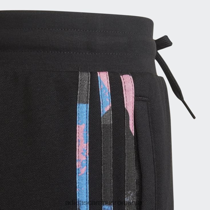 adidas campus romania pantaloni de jogging camo negri copii negru J266N218901